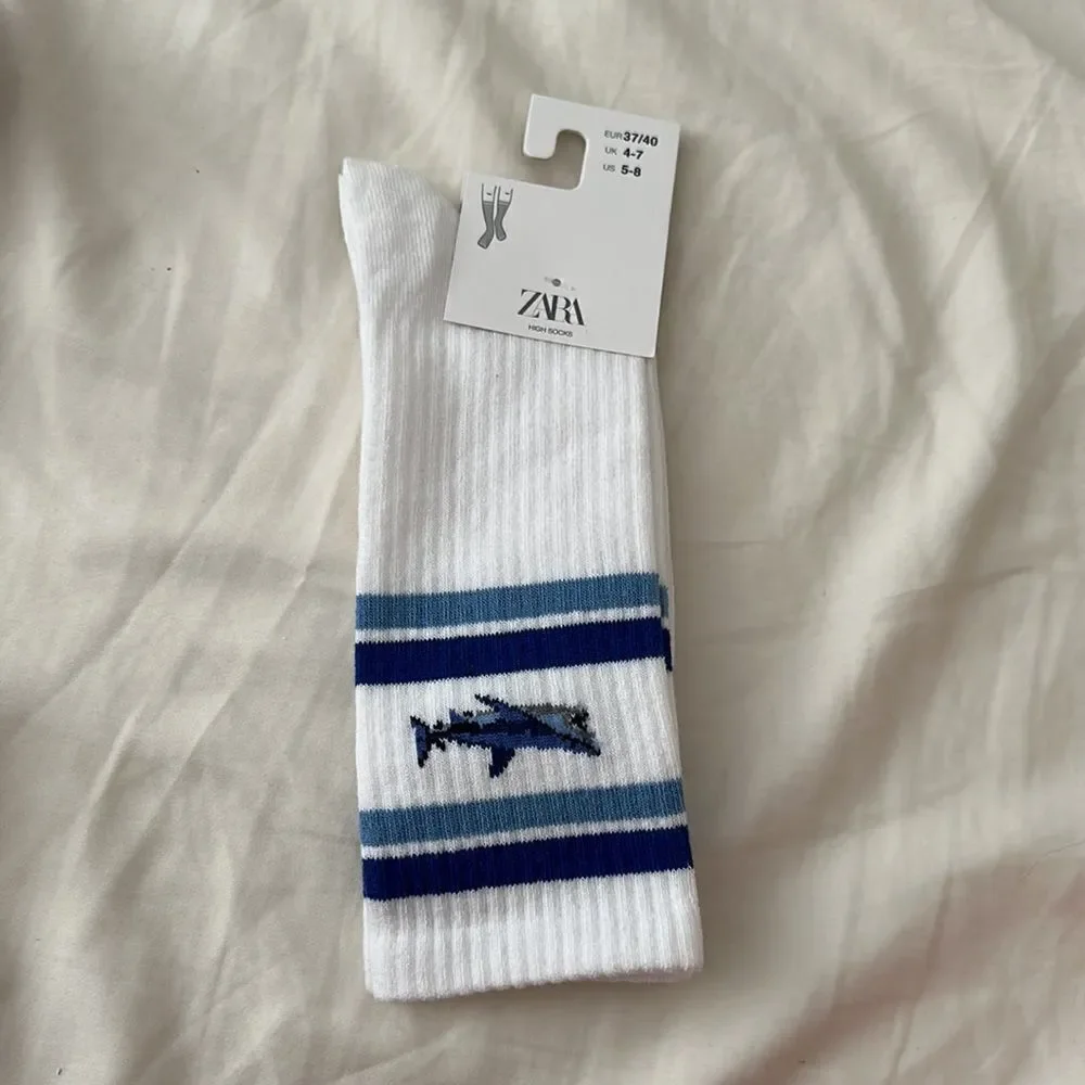ZARA Kids | White | LONG STRIPED SOCKS